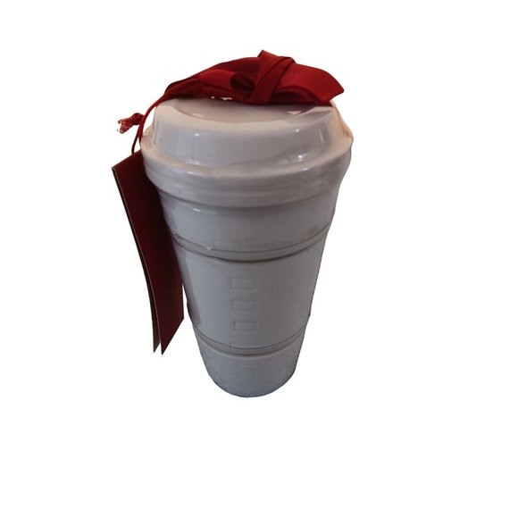 NWT New Starbucks Coffee White Ceramic Stacking Bowls Cups Set of 3 Gift - Picture 2 of 7